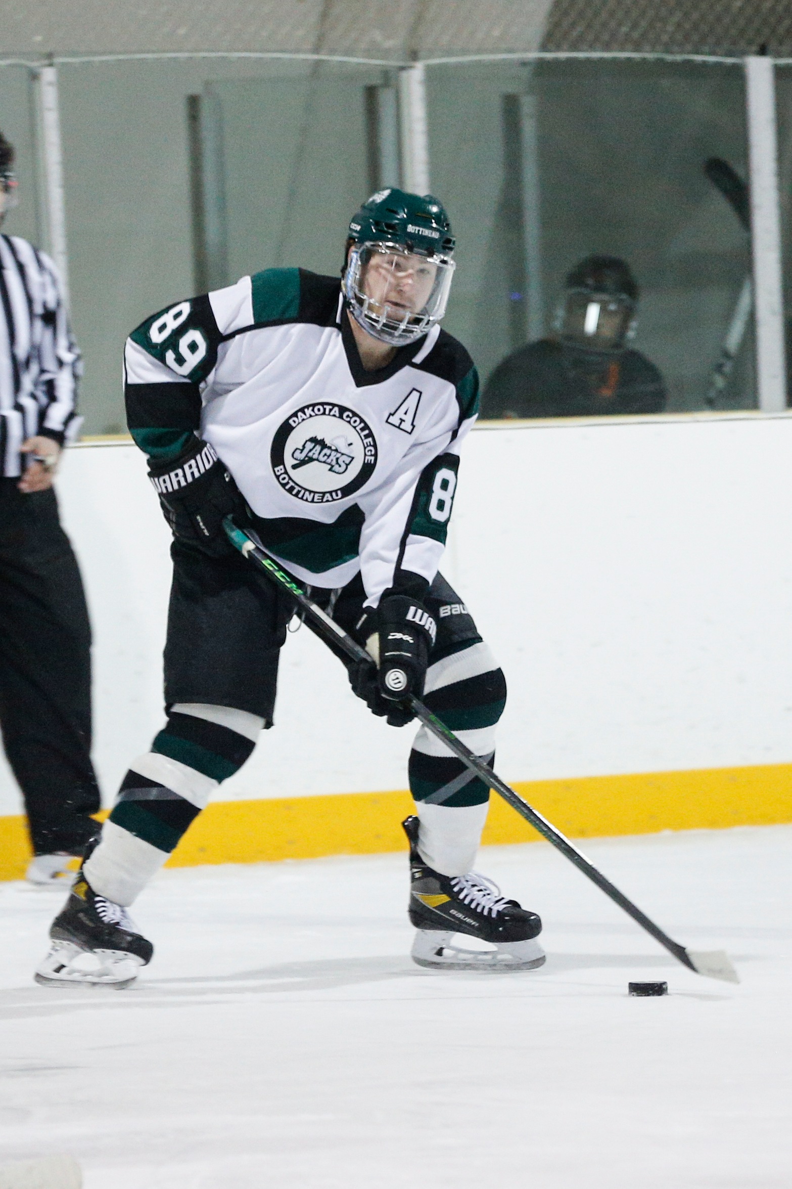 Forward Ryan Patterson had three goals and 2 assists this past weekend in a win against Waldorf University.